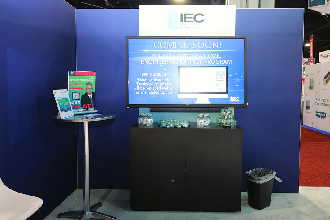 AHR Expo 2023: IEC-International Environmental Corporation Interactive Kiosks